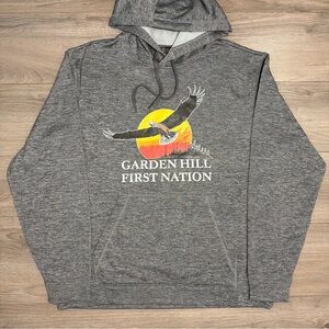 Garden Hill First Nation Grey Hooded sweater pull over